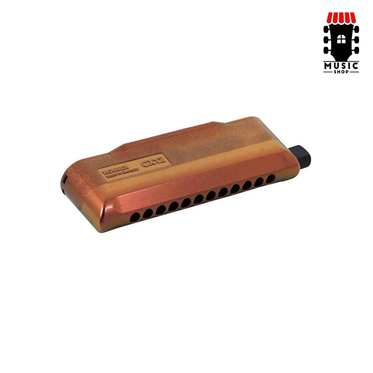 سازدهنی کروماتیک هوهنر M754601 CX12 JAZZ HARMONICA RED TO GOLD — تصویر ۲