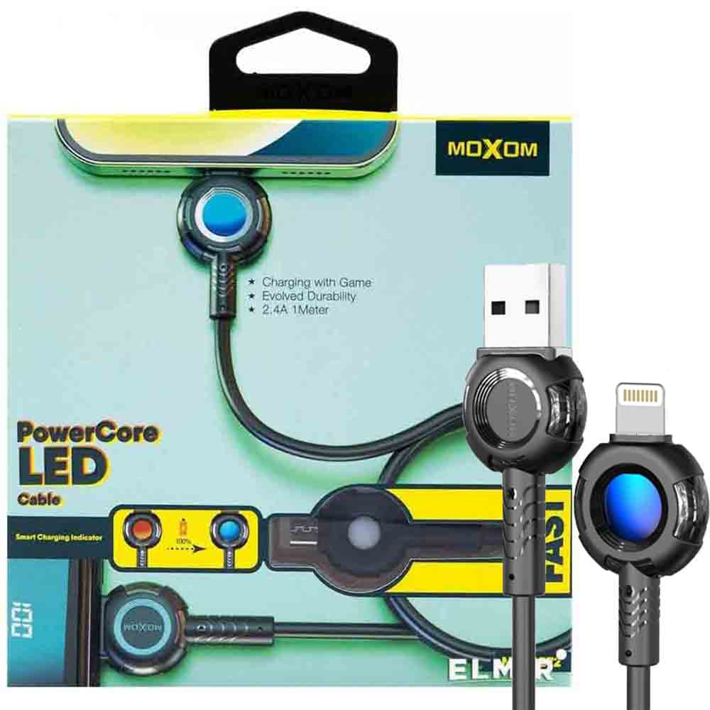 کابل تبدیل USB به لایتنینگ موکسوم مدل CB72 طول 1 متر — تصویر ۴