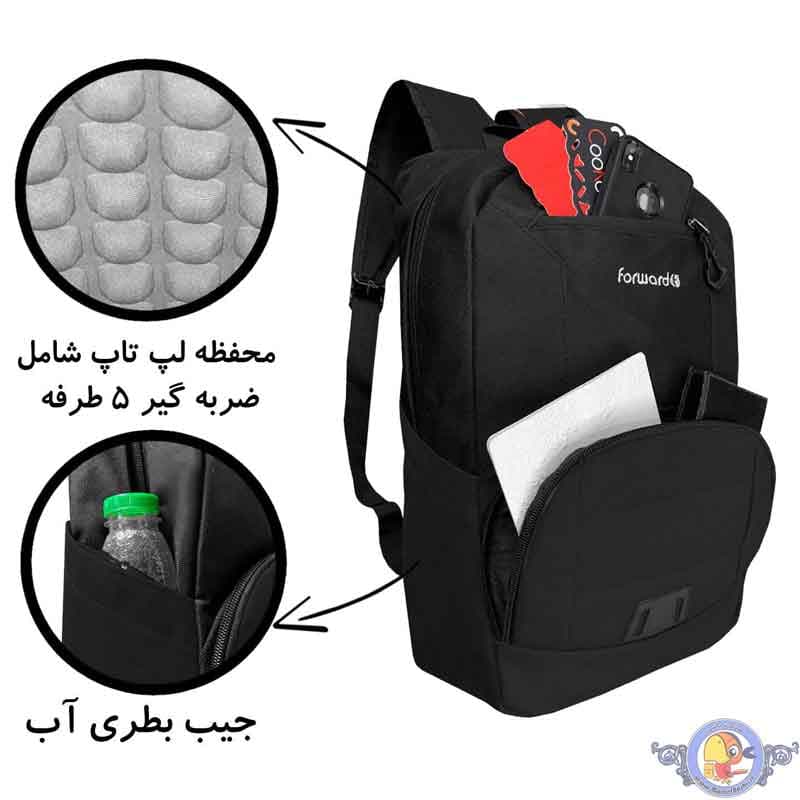 کوله پشتی لپ تاپ فوروارد مدل 00-BP7722 مناسب لپ تاپ 16.4 اینچی — تصویر ۹