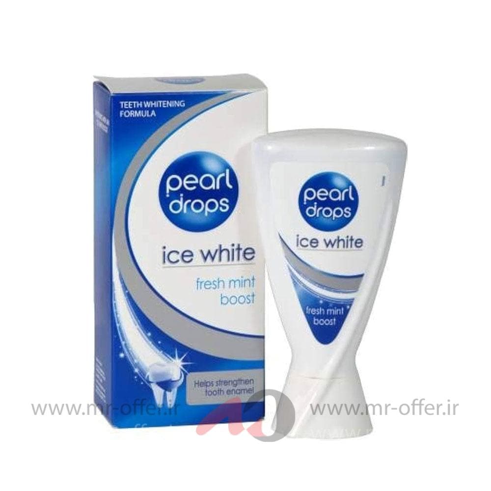 خمیر دندان پیرل دراپس Pearl drops مدل Ice White — تصویر ۸