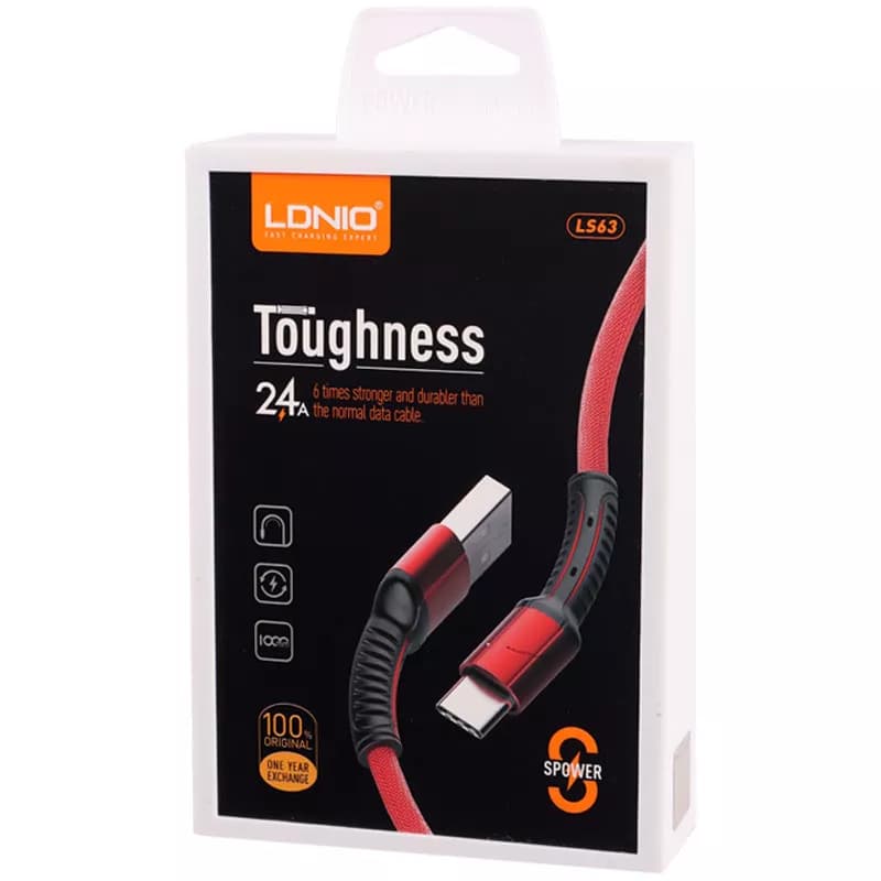 کابل تبدیل USB به لایتنینگ آیفون LDNIO مدل LS63 — تصویر ۱۱