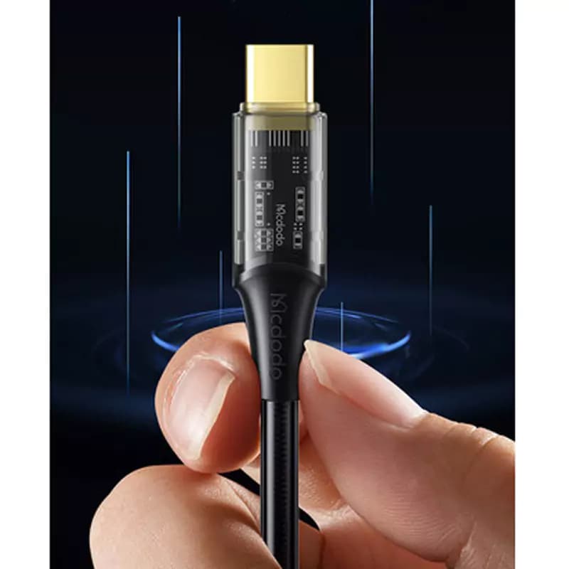کابل تبدیل فست شارژ Mcdodo CA-2112 Type-C to Type-C 5A PD 100W 1.8m — تصویر ۴