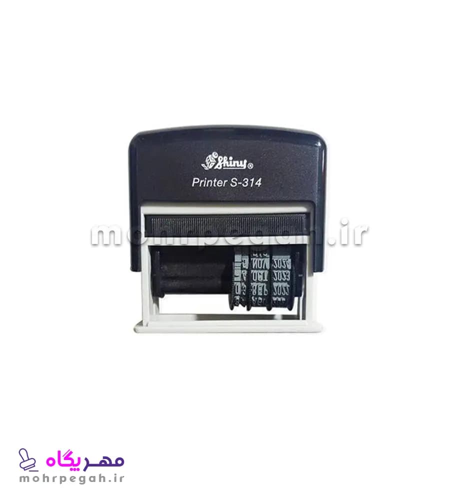 مهر تاریخ با جای ژلاتین 10×25 میلی متر Shiny S-314 — تصویر ۴