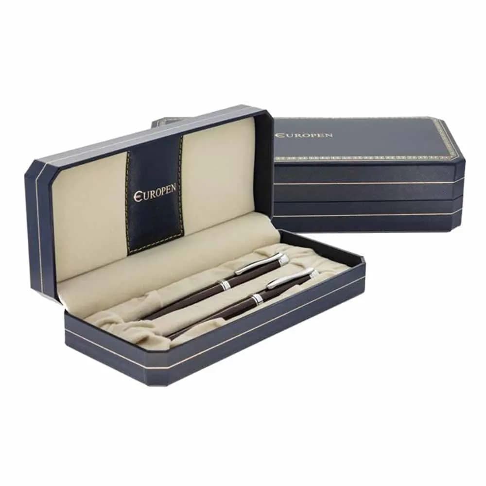 ست خودکار و خودنویس یوروپن مدل EUROPEN STAND بدنه قهوه ای — تصویر ۶