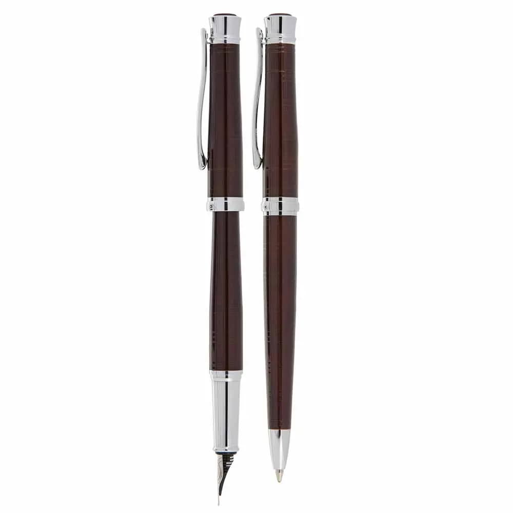ست خودکار و خودنویس یوروپن مدل EUROPEN STAND بدنه قهوه ای — تصویر ۲