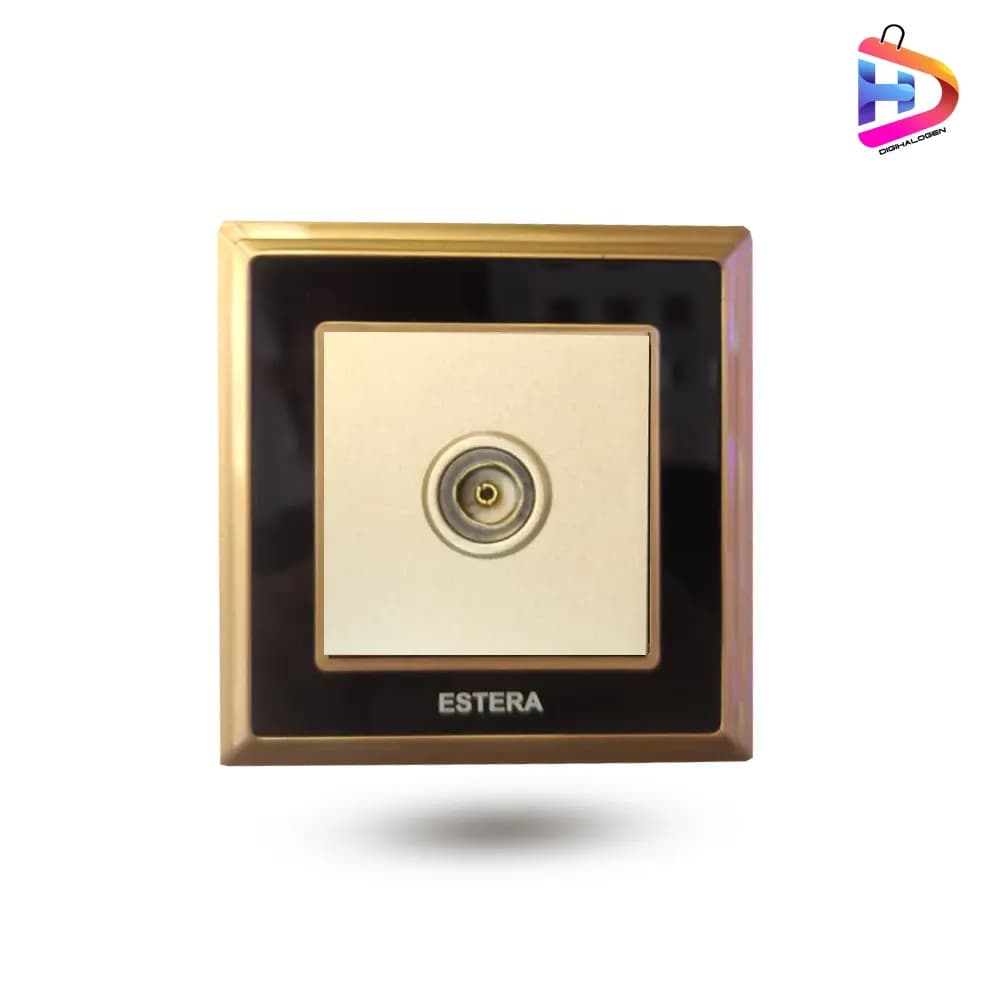 پریز آنتن TV دور بژ مشکی مدل الارا پلاس استرا