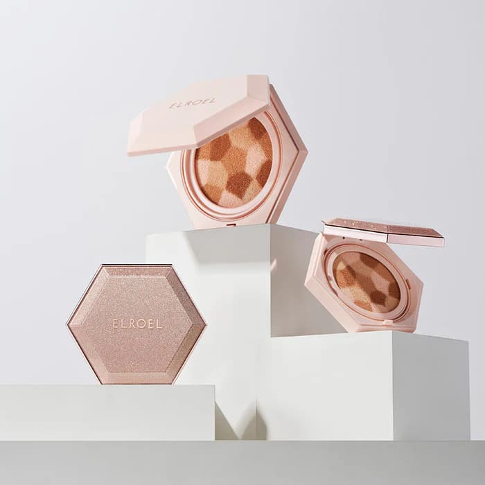 کوشن الروئل Elroel مدل Blending Compact Cushion رنگ 25M Medium Beige — تصویر ۱۱
