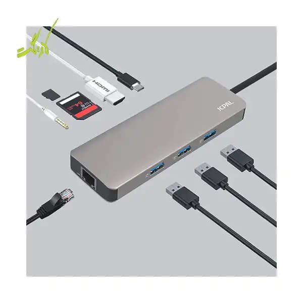 هاب ۹ پورت USB-C جی سی پال سری Linx مدل JCPAL JCP6179 — تصویر ۱۲