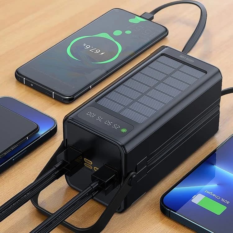 پاوربانک 22.5 وات گرین لاین مدل Solar X ظرفیت 80000 میلیآمپرساعت — تصویر ۶