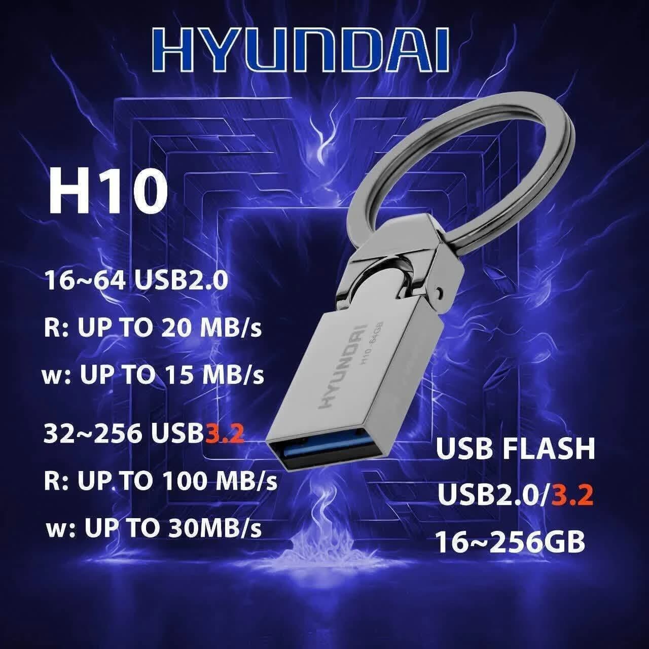 فلش مموری هیوندای مدل H10 ظرفیت 128 گیگابایت با رابط USB 3.2 — تصویر ۶
