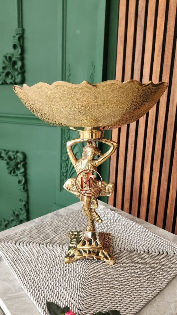 میوه خوری برنجی هندی فرشته — تصویر ۳