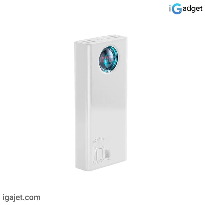 پاوربانک ۶۵ وات باسئوس مدل Amblight ظرفیت 30000 میلی آمپر ساعت — تصویر ۹