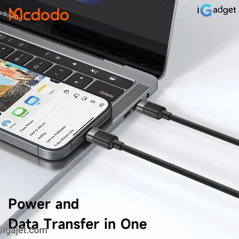 کابل USB-C مک دودو مدل CA-7380 طول 1.5 متر — تصویر ۹