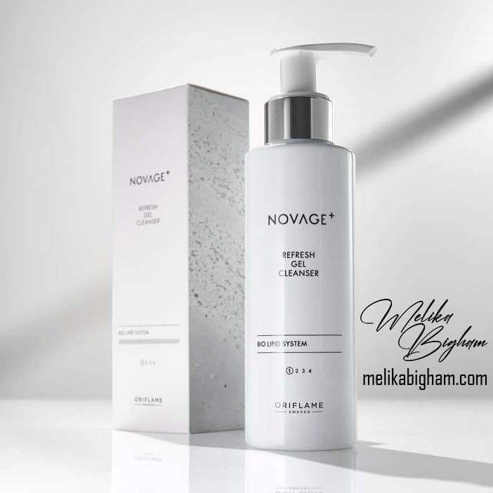 ژل پاککننده طراوتبخش صورت نوایج پلاس اوریفلیم Novage+ Refresh Gel Cleanser — تصویر ۳