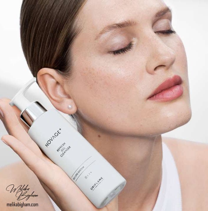 ژل پاککننده طراوتبخش صورت نوایج پلاس اوریفلیم Novage+ Refresh Gel Cleanser — تصویر ۵