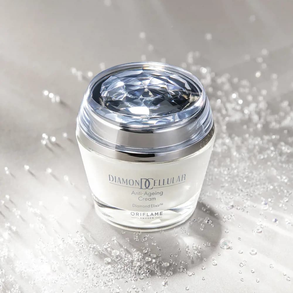 کرم ضد پیری و درخشانکننده الماس اوریفلیم Diamond Cellular Anti-Ageing Cream — تصویر ۷