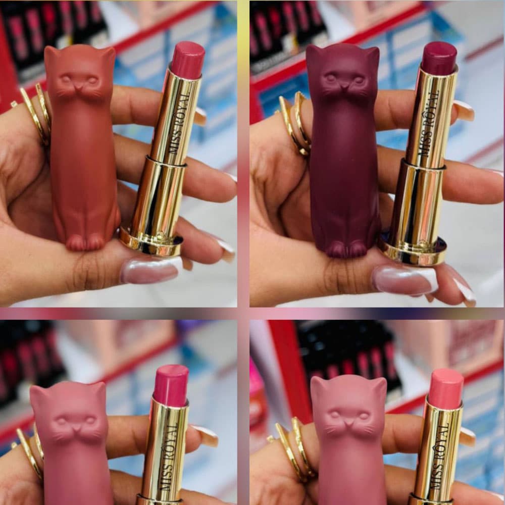 پک 6 عددی رژ لب جامد گربه miss royal — تصویر ۱۲