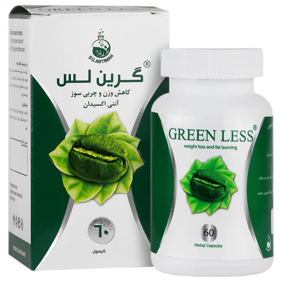 کپسول لاغری گرین لس 60 عددی — تصویر ۳