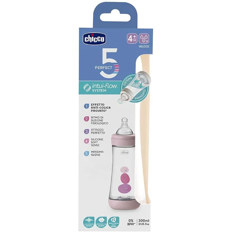 شیشه شیر پرفکت 4+ ماه 3 قطره Perfect چیكو Chicco — تصویر ۳