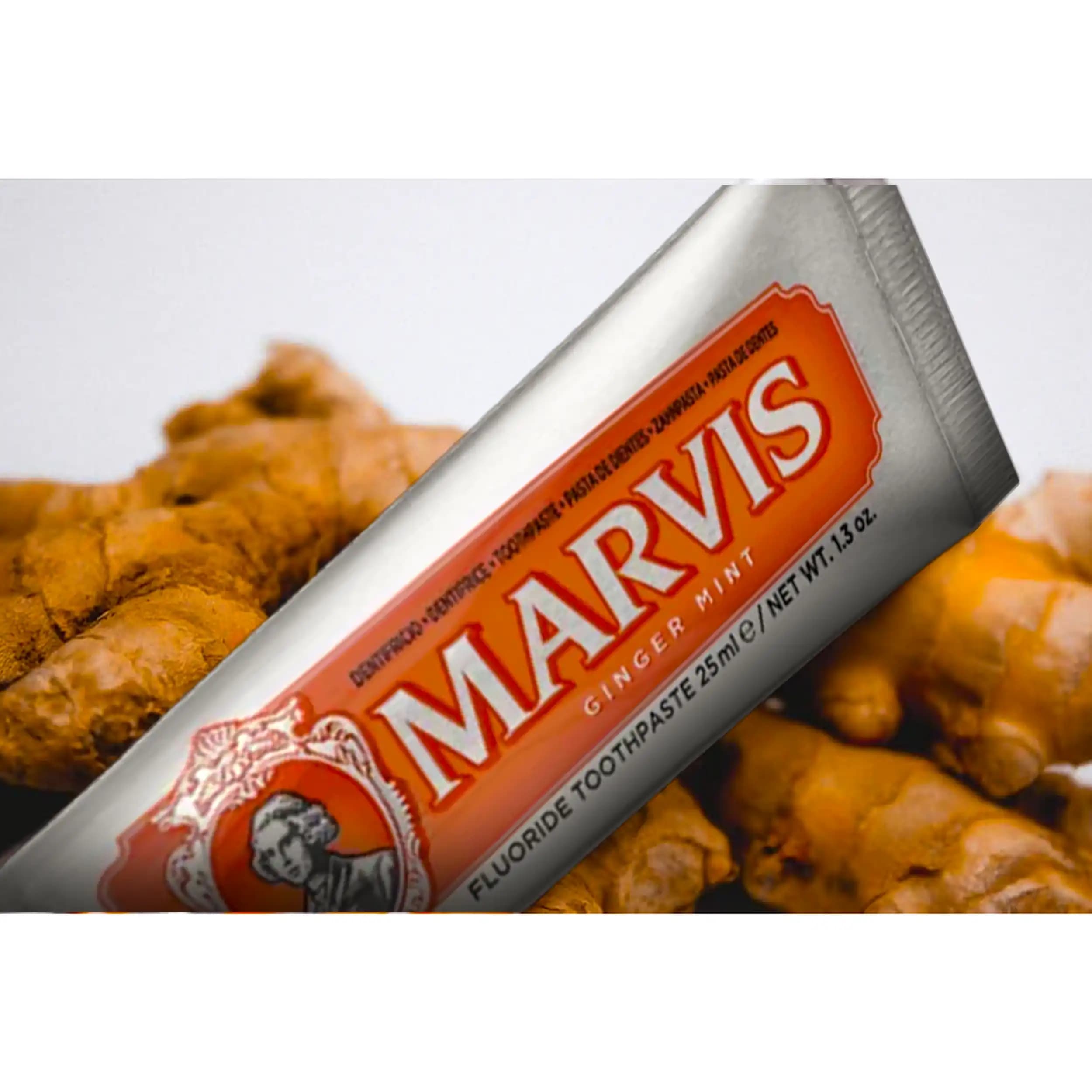 خمیردندان مارویس زنجبیل | Marvis Ginger Toothpaste 25ml — تصویر ۳