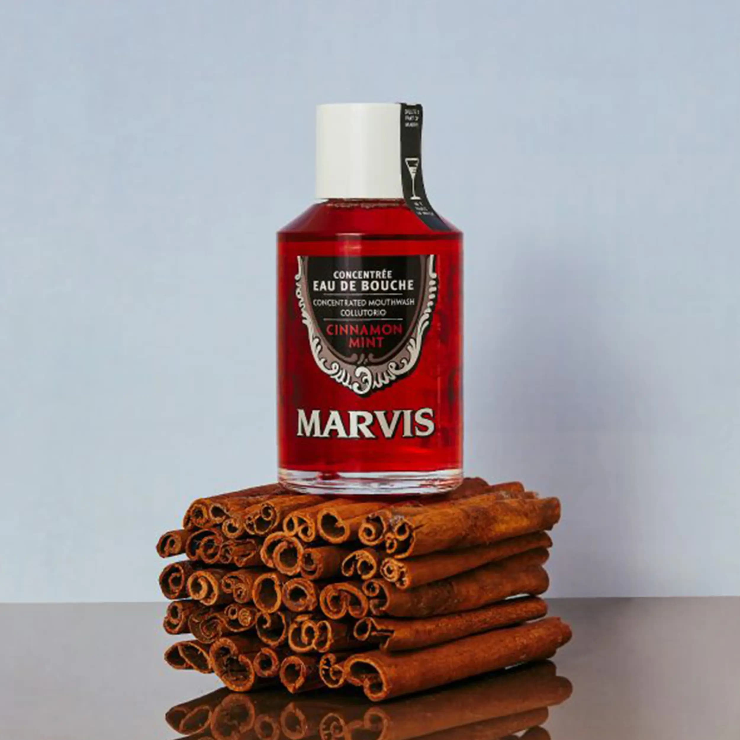 دهان شویه دارچین مارویس | marvis mouth wash cinnamon mint 120 ml — تصویر ۷