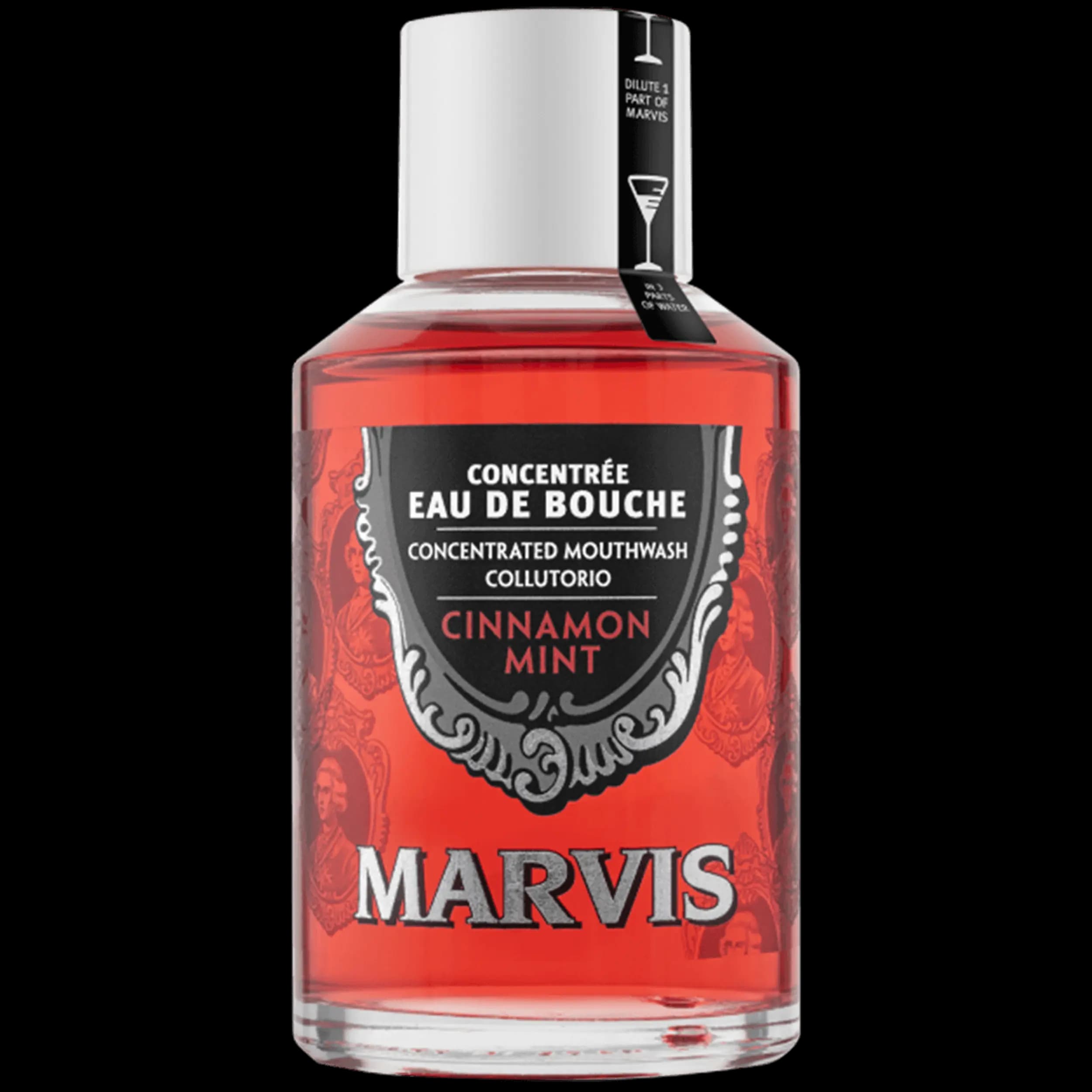 دهان شویه دارچین مارویس | marvis mouth wash cinnamon mint 120 ml — تصویر ۲