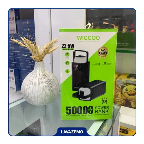 پاوربانک WICCOO مدل WP-50 ظرفیت 50000 میلیآمپر — تصویر ۸