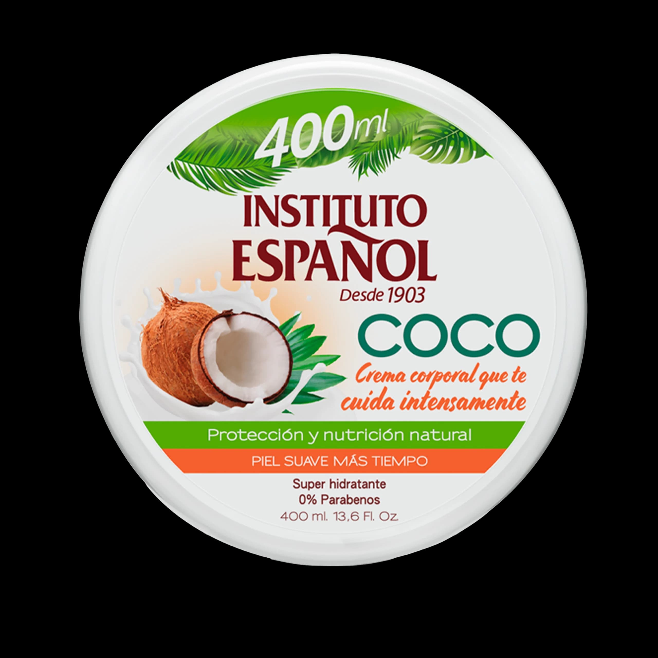 کرم آبرسان کاسه ای نارگیل اسپانول | Crema Hidratante de Coco Espanol 400 ml — تصویر ۲