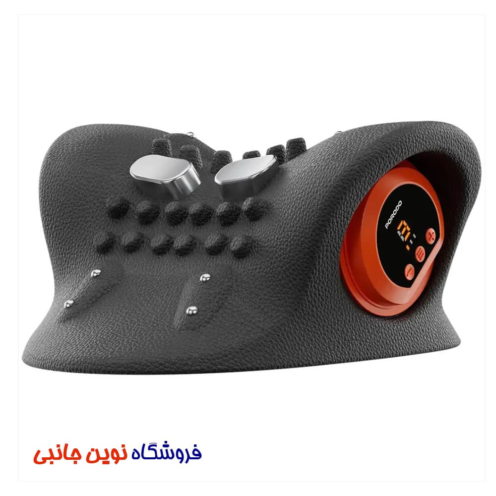 ماساژور گردن گرم شونده سه حالته پرودو مدل PDLFSTBZ02BK ا Porodo Lifestyle Tri-Mode Heated Cervical Pillow Massager with Wave Heat & Vibration (تک / عمده )