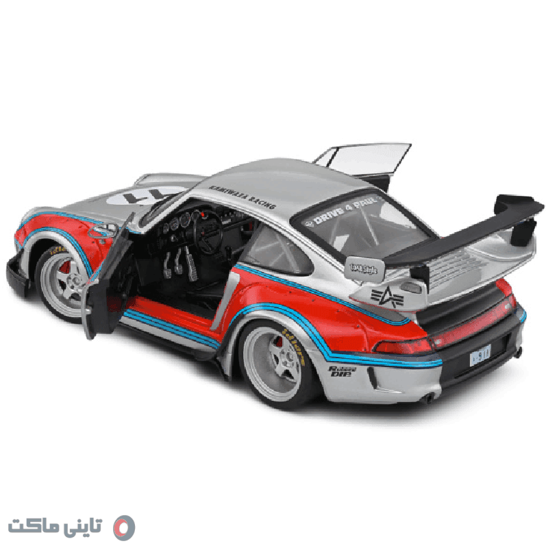 ماکت ماشین 2020 Porsche 993 RWB Bodykit No 11 Martini Racing Livery Coupe برند Solido — تصویر ۶