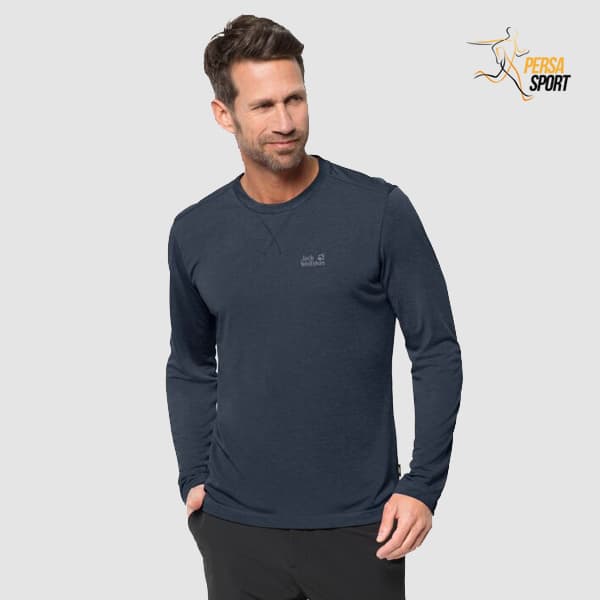 تیشرت مردانه جک ولفسکین CROSSTRAIL LONGSLEEVE MEN — تصویر ۳