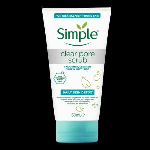اسکراب پوست چرب سیمپل مدل Clear Pore Scrub حجم 150mL