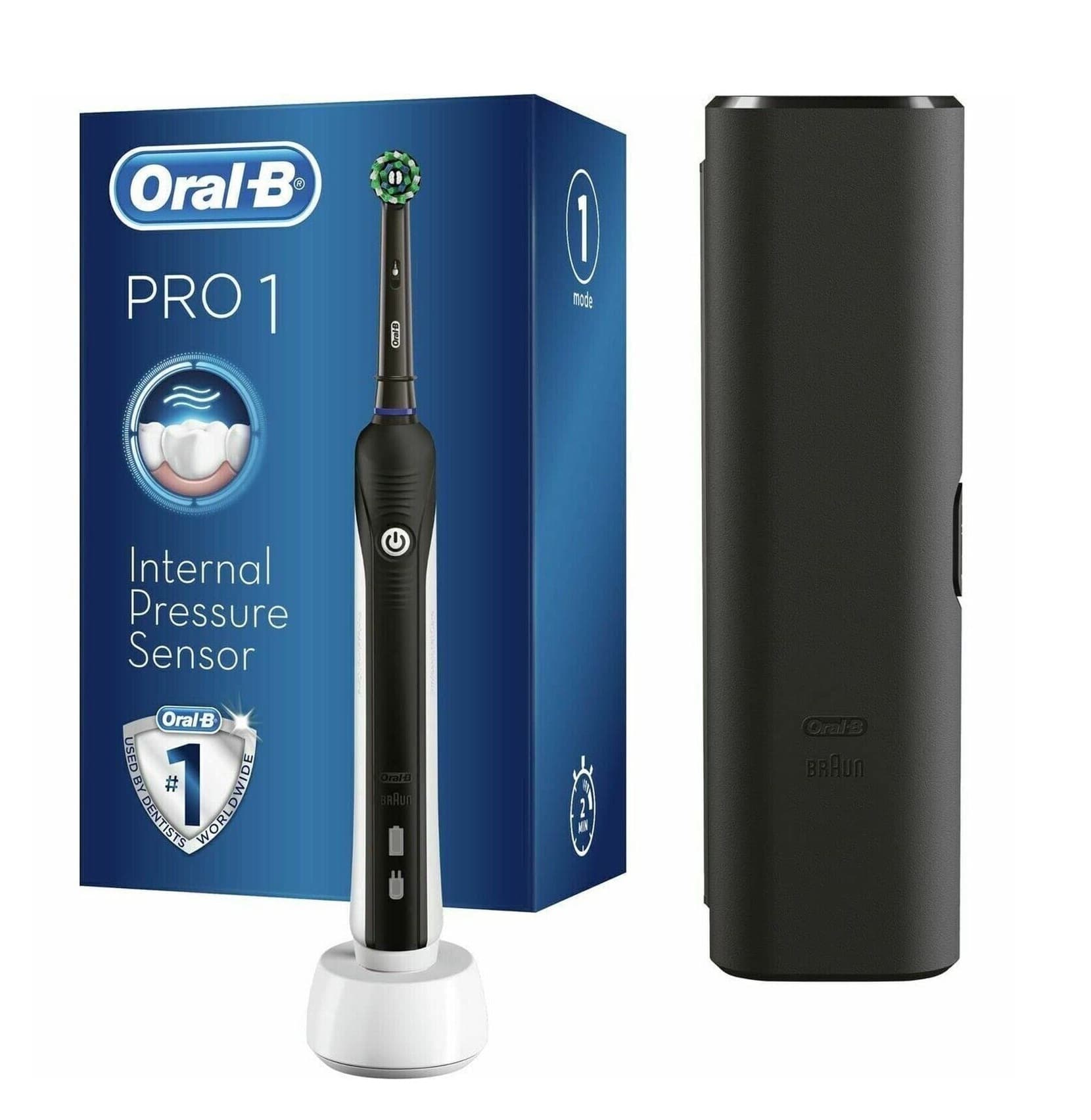 مسواک برقی اورال بی Oral-B مدل Pro 1 سری 680 رنگ مشکی همراه با کیف مسافرتی9