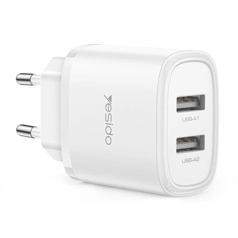 شارژر دیواری 12 وات یسیدو YC72 2.4A — تصویر ۳