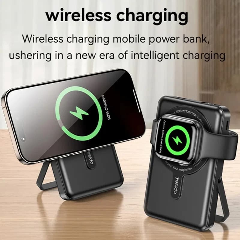 پاور بانک بی سیم فست شارژ یسیدو YP72 PD 22.5W ظرفیت 10000 میلی آمپر ساعت — تصویر ۷