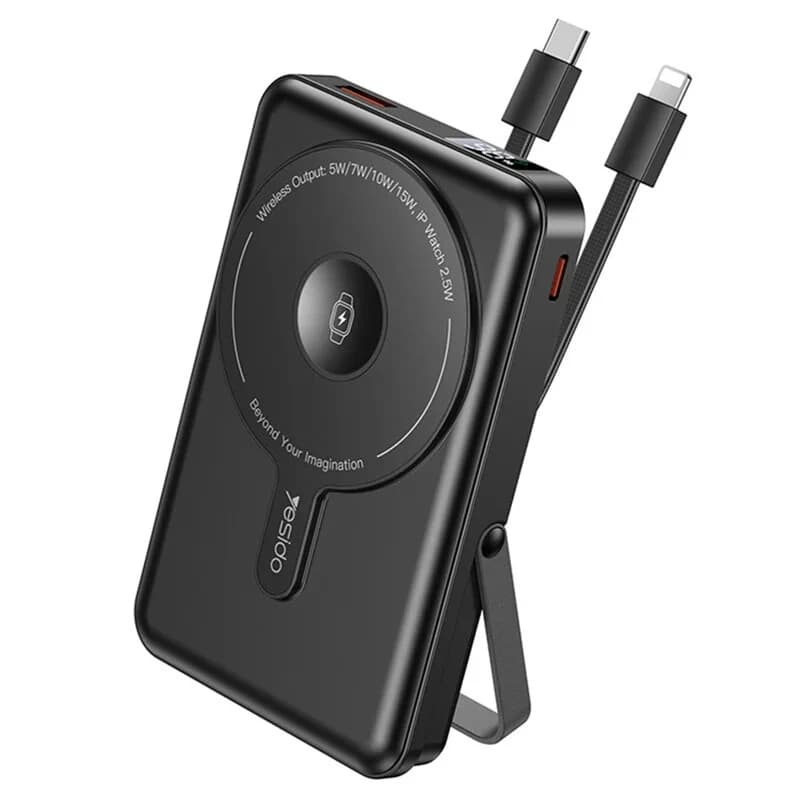 پاور بانک بی سیم فست شارژ یسیدو YP72 PD 22.5W ظرفیت 10000 میلی آمپر ساعت — تصویر ۳