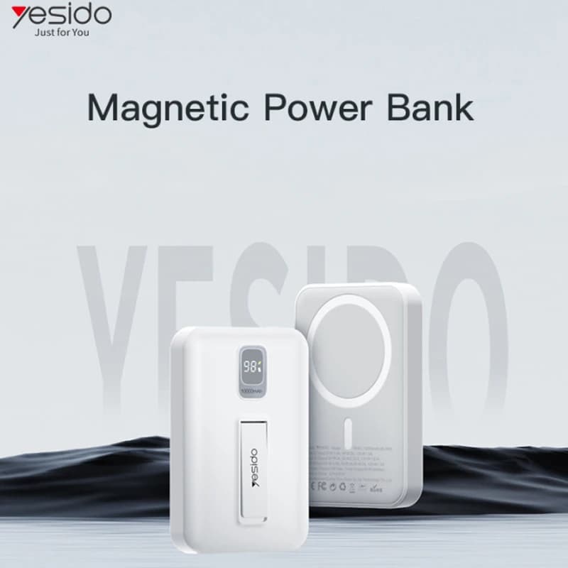 پاور بانک بی سیم فست شارژ یسیدو YP45 PD 22.5W ظرفیت 10000 میلی آمپر ساعت — تصویر ۹