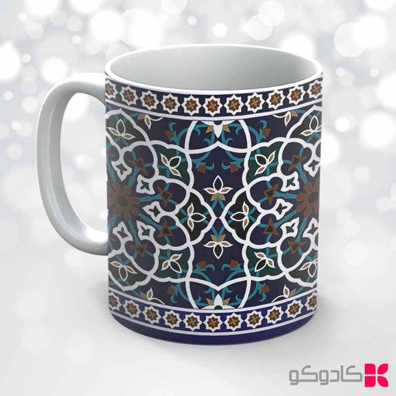 ماگ طرح اسلیمی کد 31005 — تصویر ۶