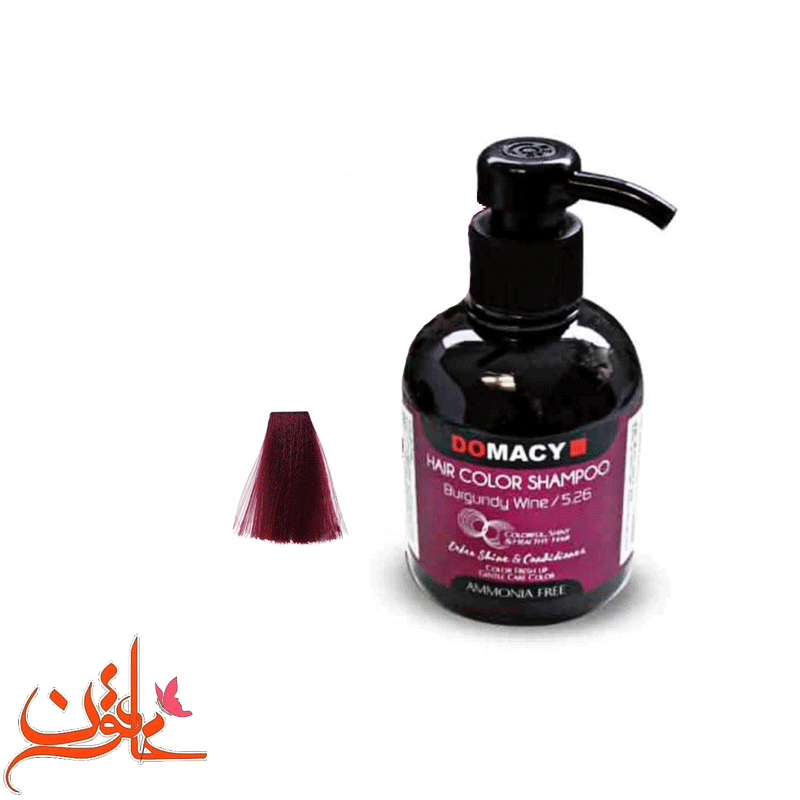 شامپو رنگساژ دوماسی شماره 5.26 (رنگ شرابی بور گاندی) حجم 300 میل