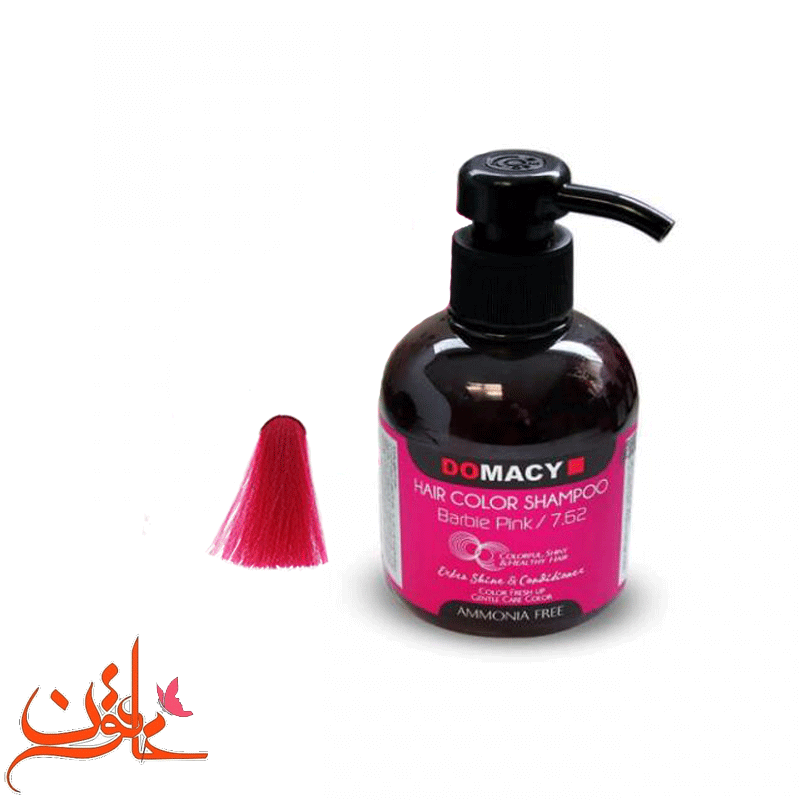 شامپو رنگساژ دوماسی شماره 7.62 (رنگ صورتی باربی) حجم 300 میل