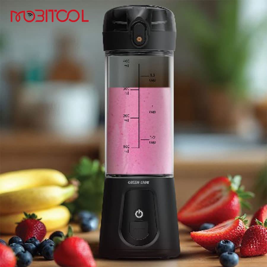 مخلوط کن شارژی 180 وات گرین لاین Green Lion Juice Mate Pro Portable Juicer 470mL — تصویر ۳