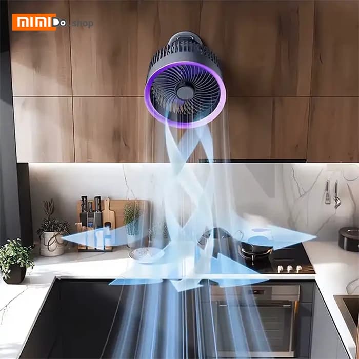 پنکه رومیزی شارژی بیوا Biva FA-03 Clamped and Hung Circulation Fan — تصویر ۴