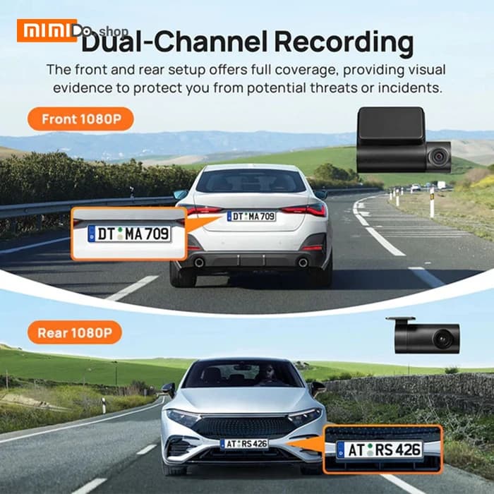 دوربین فیلم برداری خودرو شیائومی Xiaomi 70mai A200 Set به همراه دوربین عقب — تصویر ۹