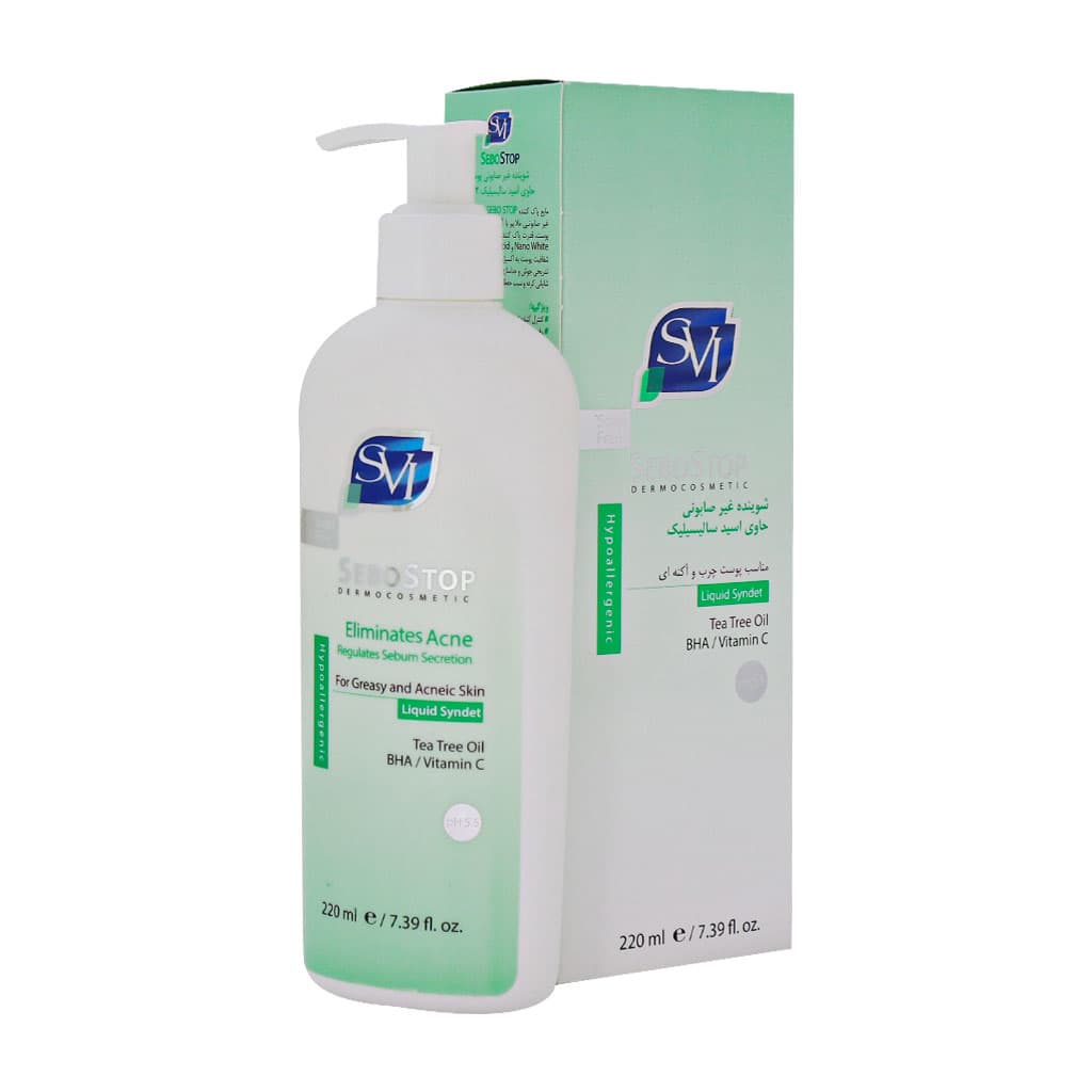 شوینده مایع غیرصابونی سبواستاپ حاوی اسید سالیسیلیک svi