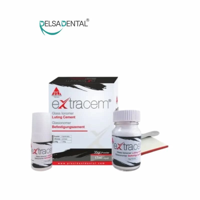 سمان گلاس آینومر لوتینگPD EXTRACEM – Glass Ionomer Luting Cement
