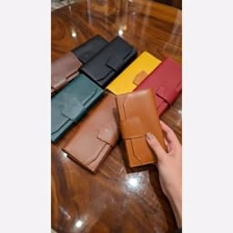 کیف پول زنانه چرم طبیعی طرح راماچرم گواشیر — تصویر ۳