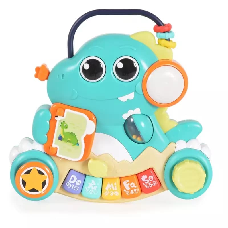 دایناسور دو کاره پیانو و جغجغه هولی تویز مدل Hola Toys HE8976 — تصویر ۵
