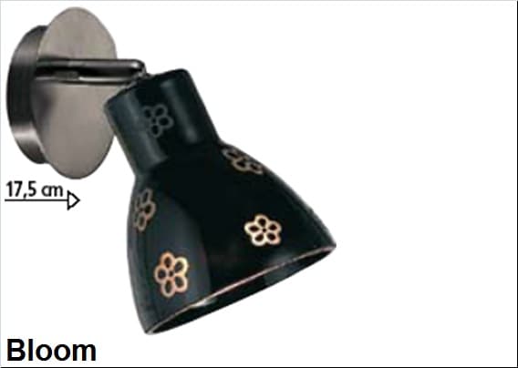 چراغ دیواری مشکی رنگ MLG کد 228623
