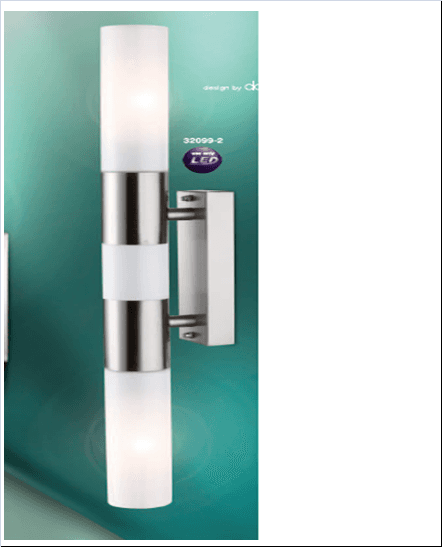 چراغ حیاطی دو طرفه گلوبو کد globo 32099-2 — تصویر ۲