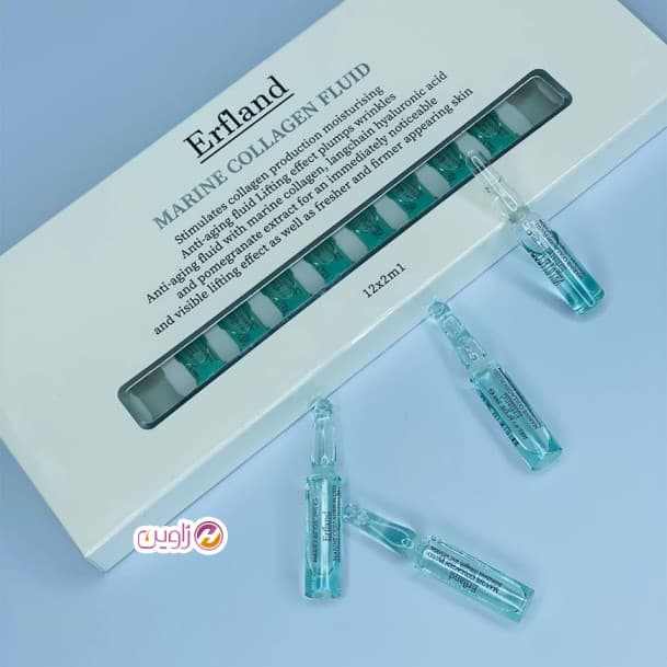 پک ویال کلاژن ارفلند 12عددی (ضدپیری و لیفت کننده) — تصویر ۳